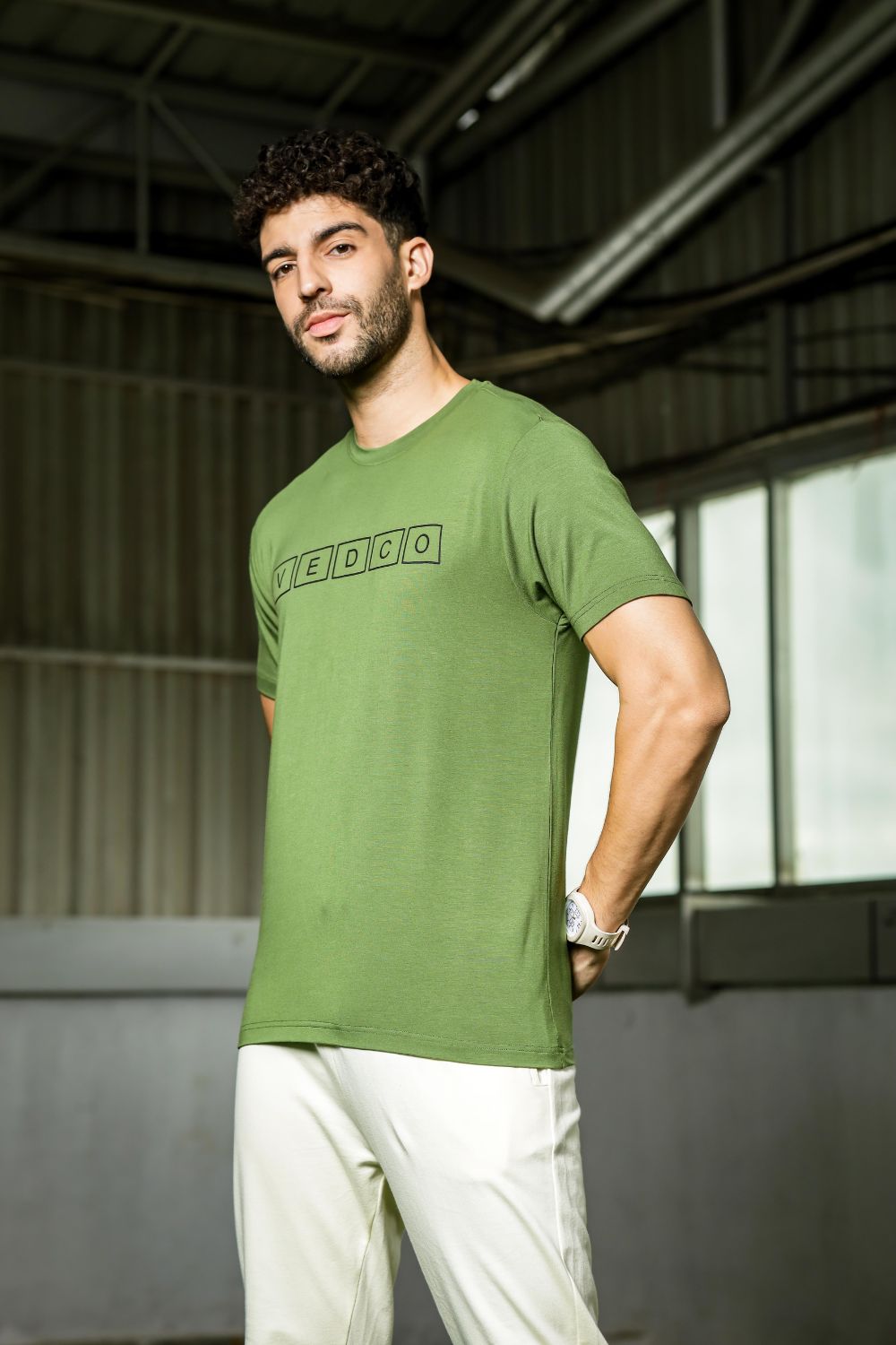 Vedco Bamboo Activewear Tee - Olive Green