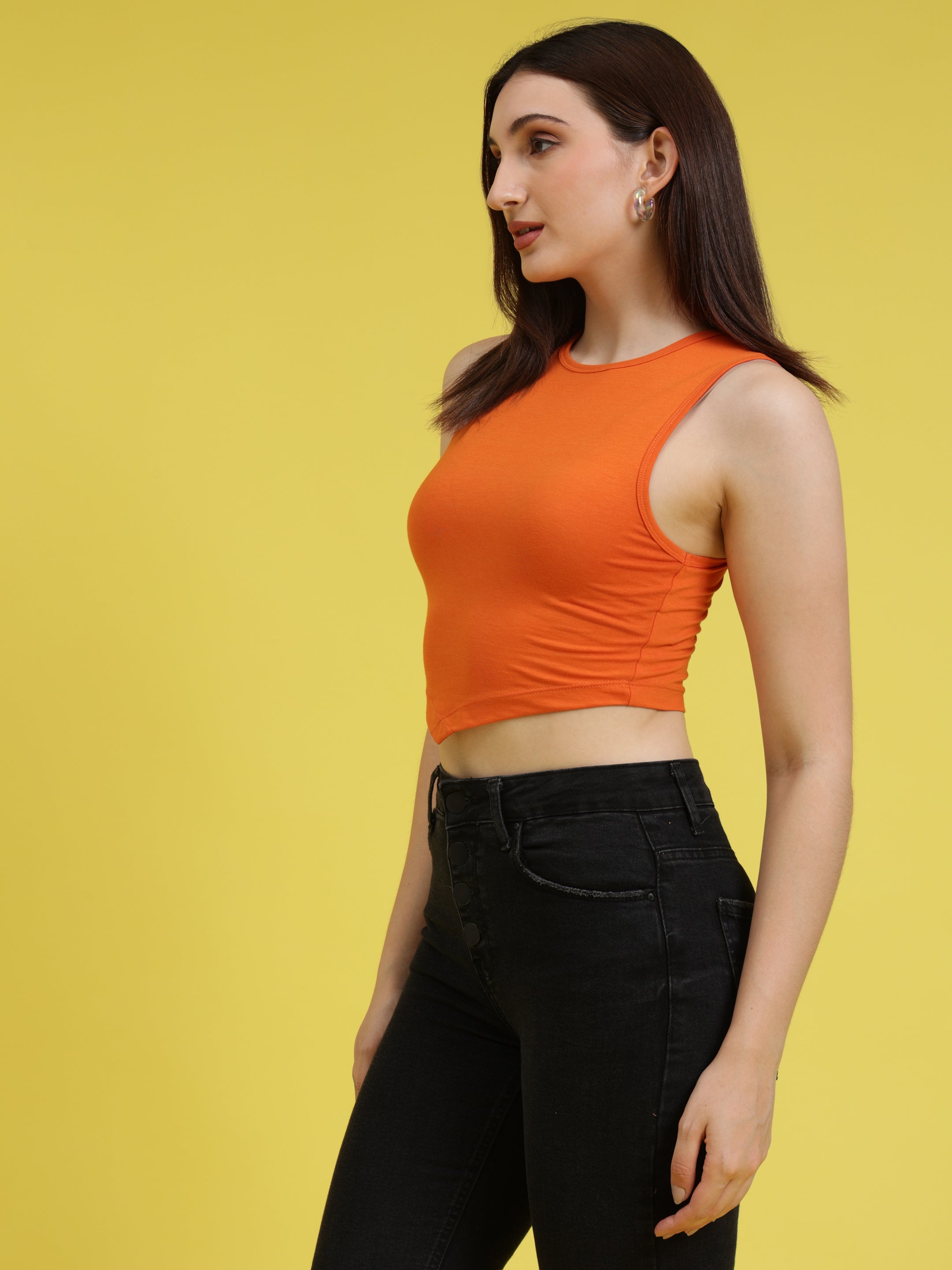 Fitted Crop Tank Top