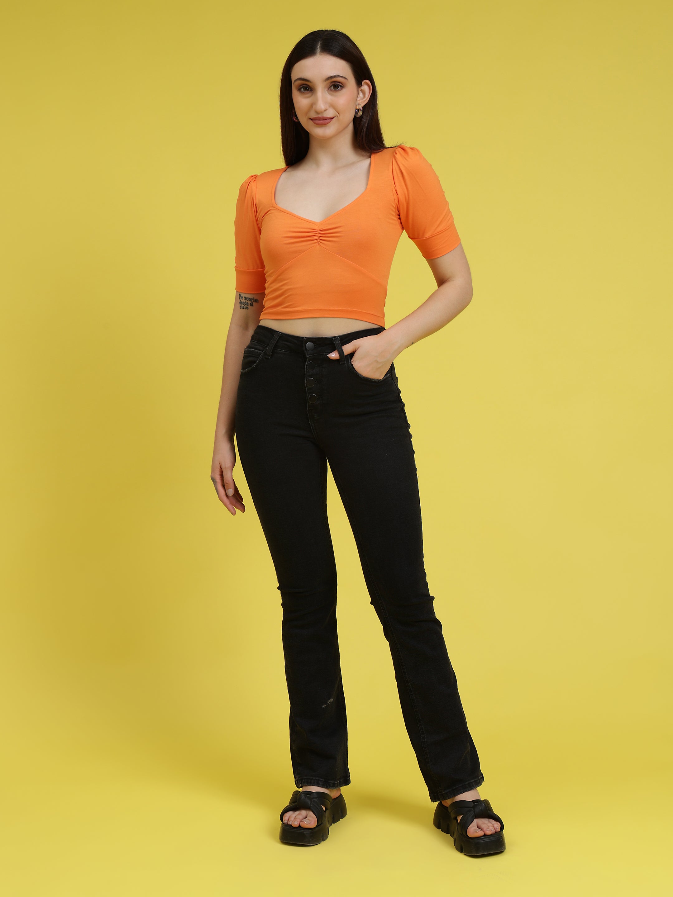 Noodle Strap Crop Top