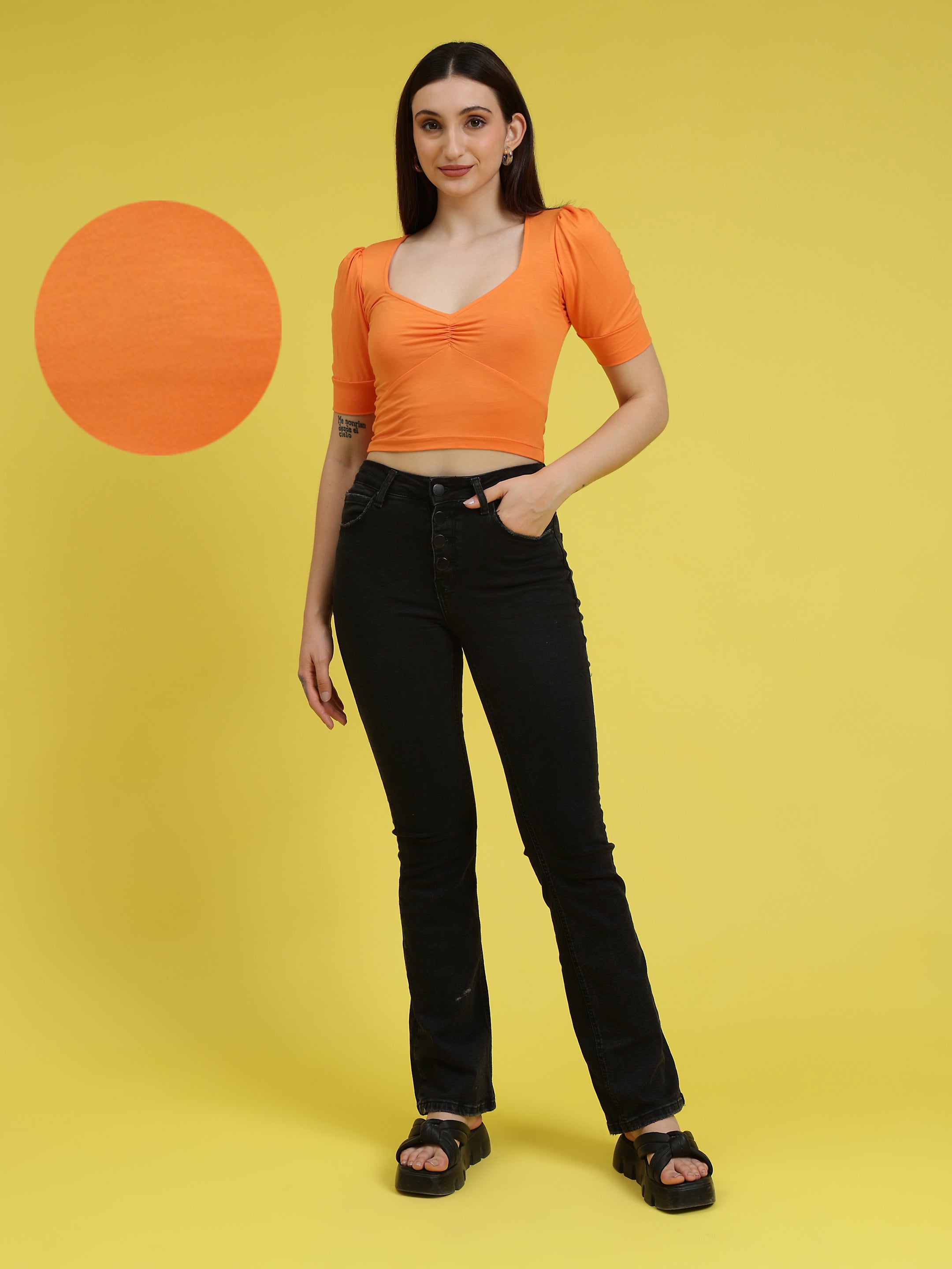 Noodle Strap Crop Top