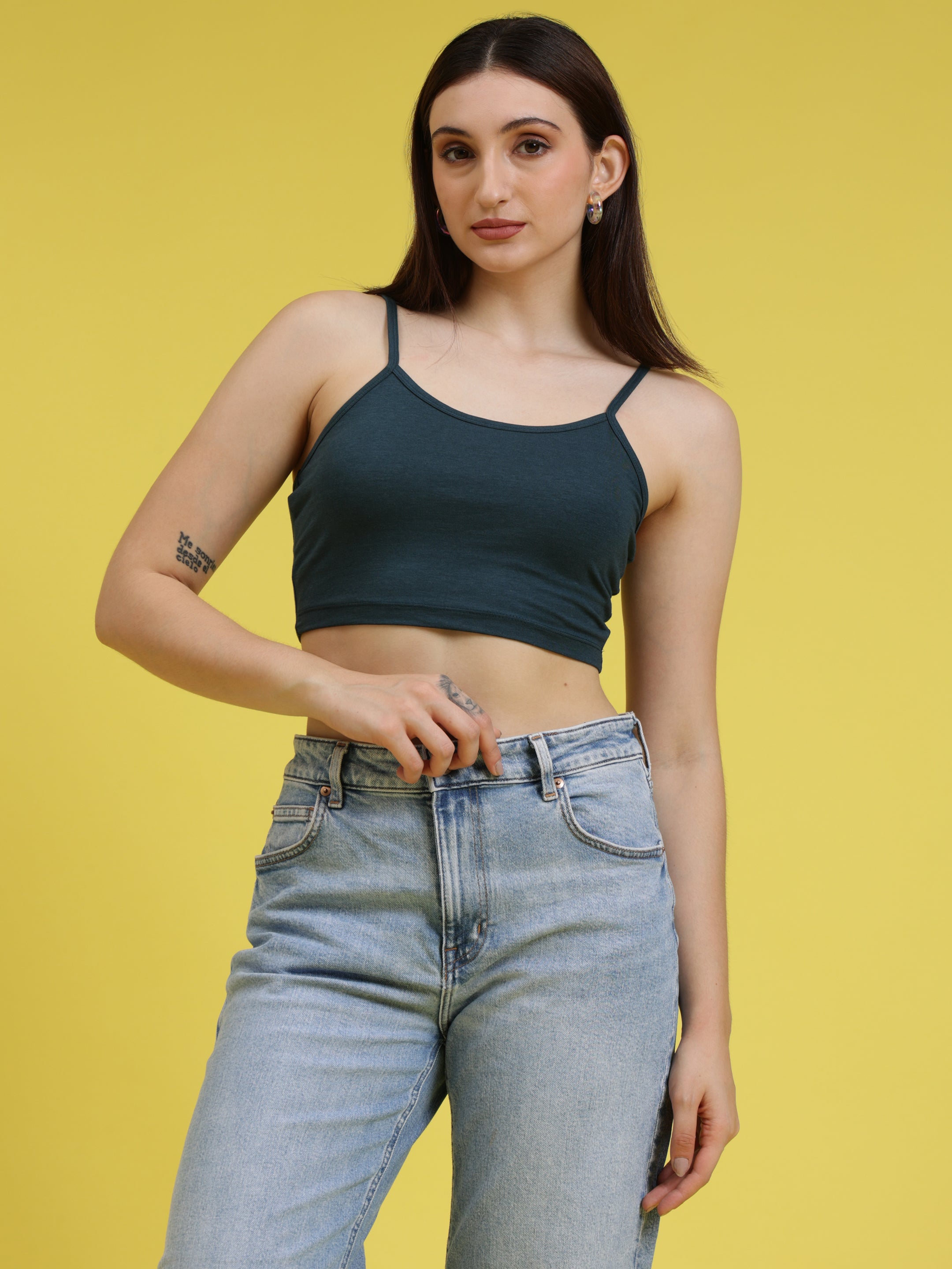 Noodle Strap Crop Top