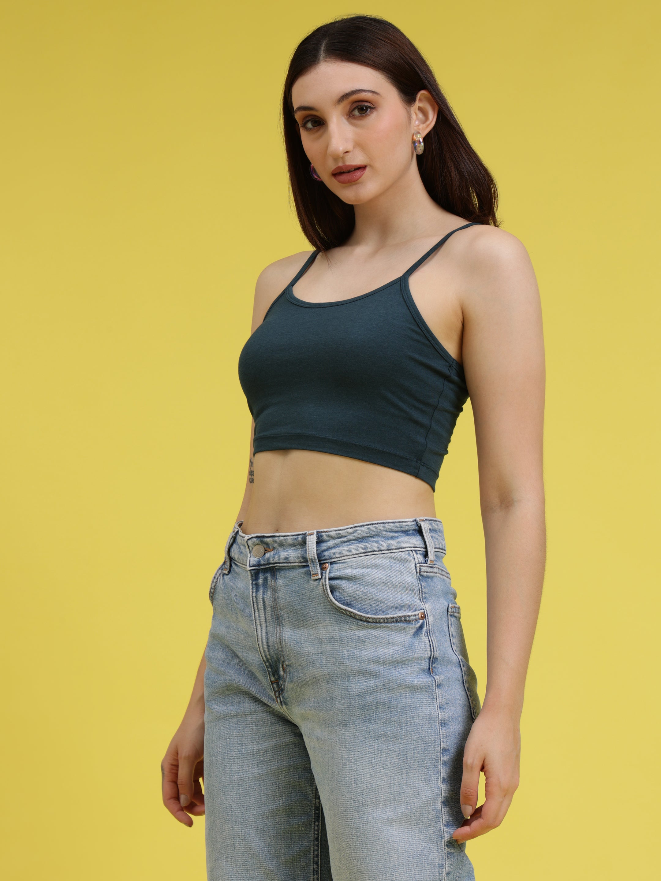 Fitted Crop Tank Top