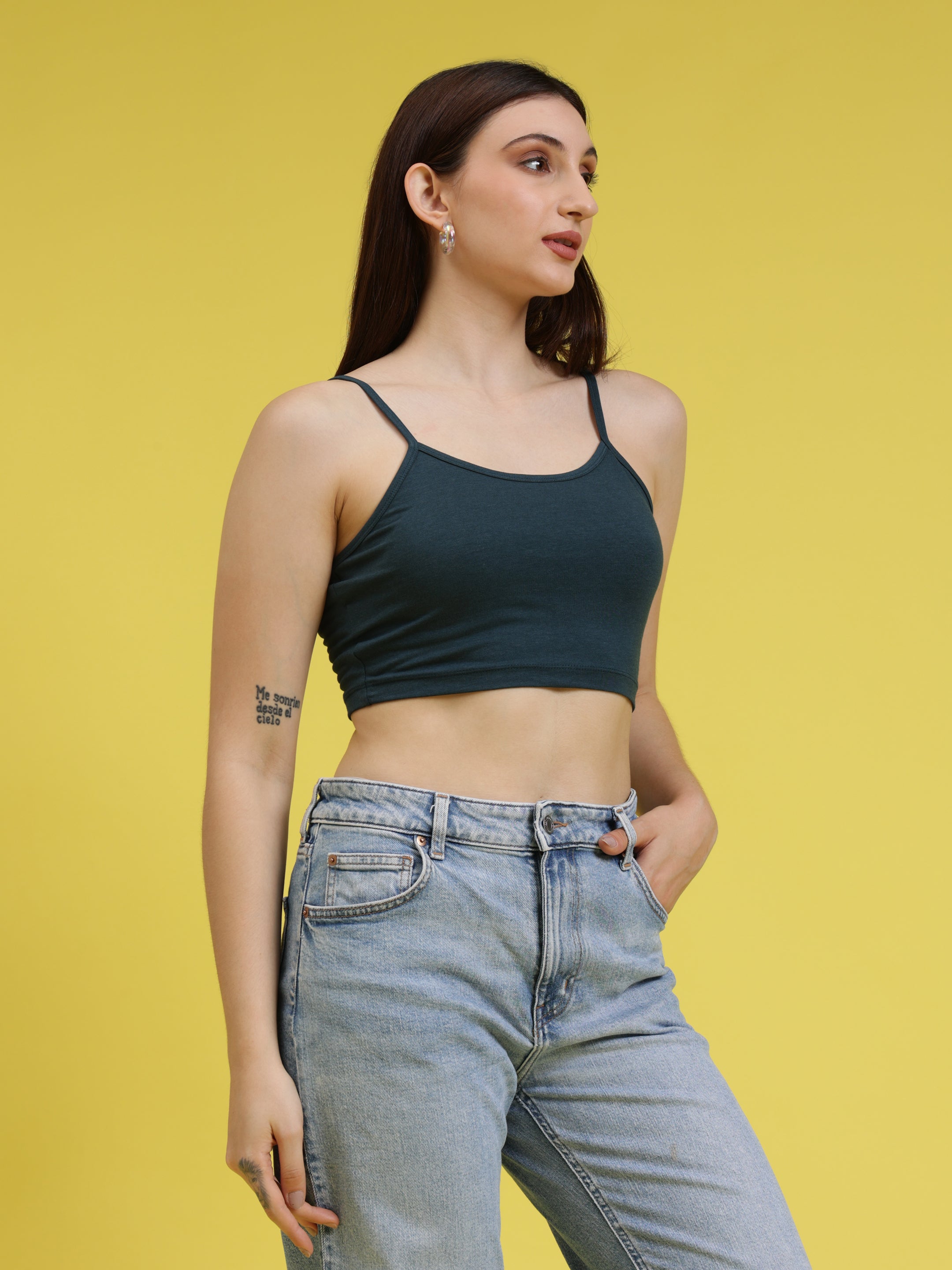 Noodle Strap Crop Top