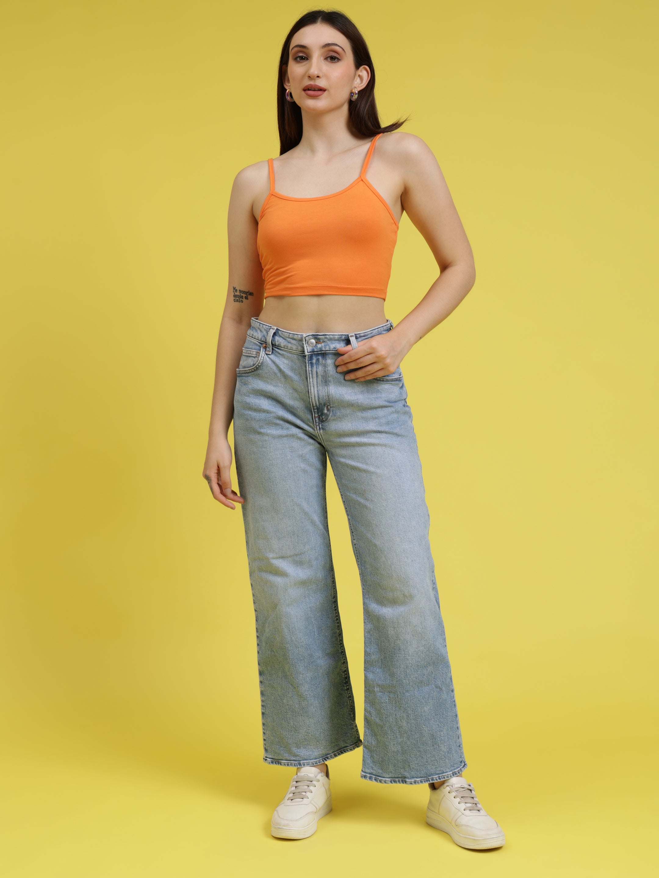 Noodle Strap Crop Top