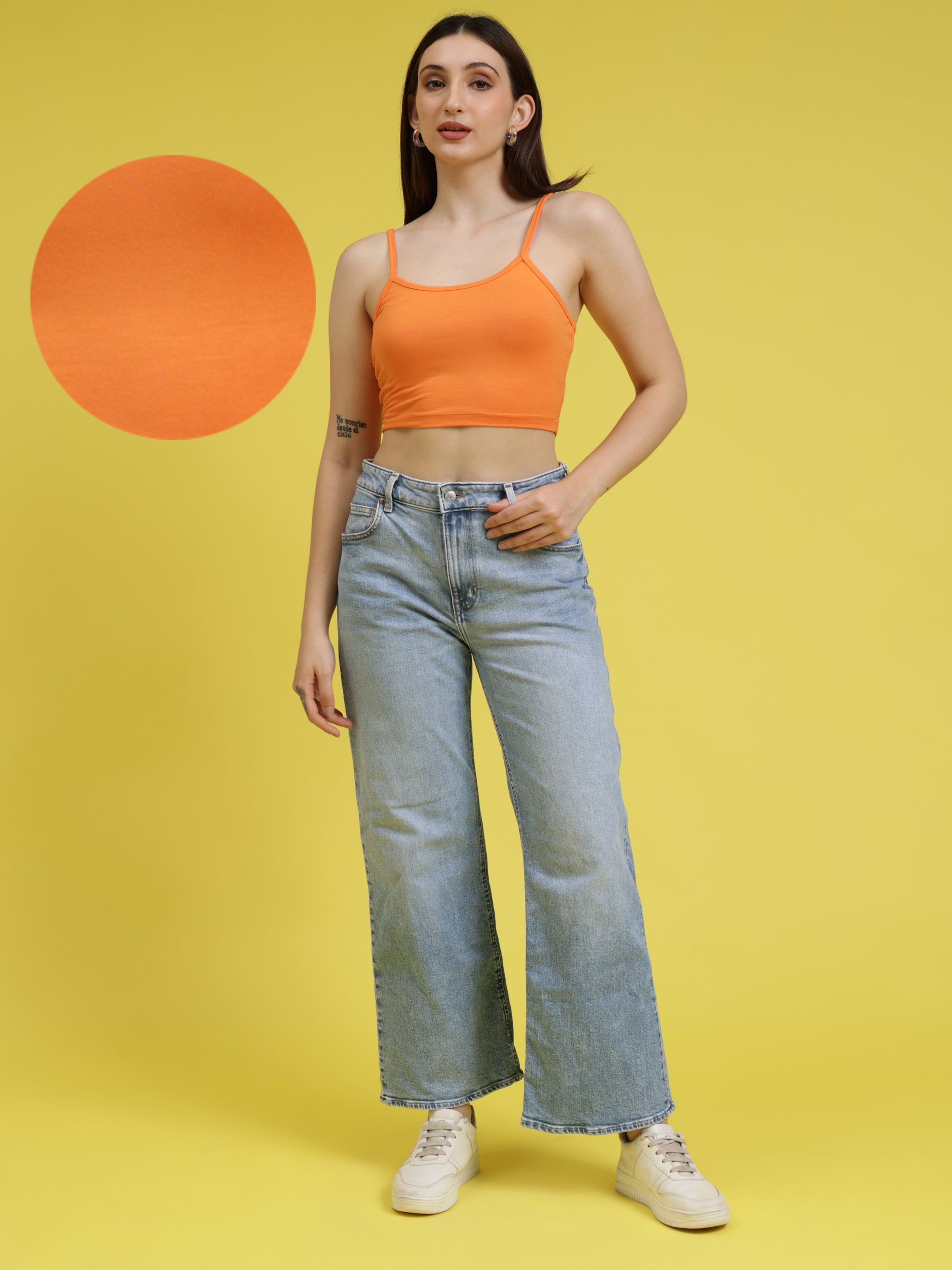 Noodle Strap Crop Top