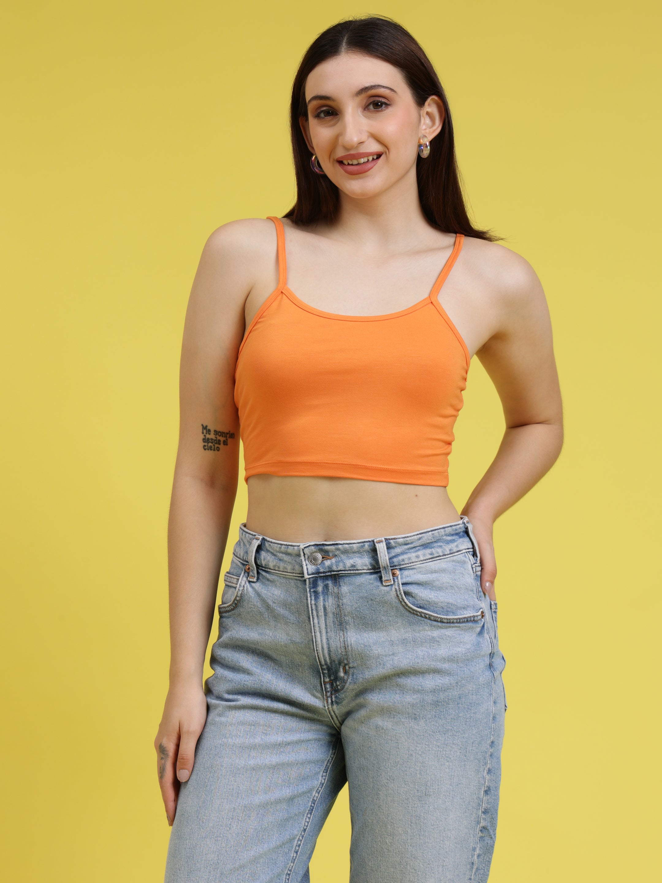 Noodle Strap Crop Top