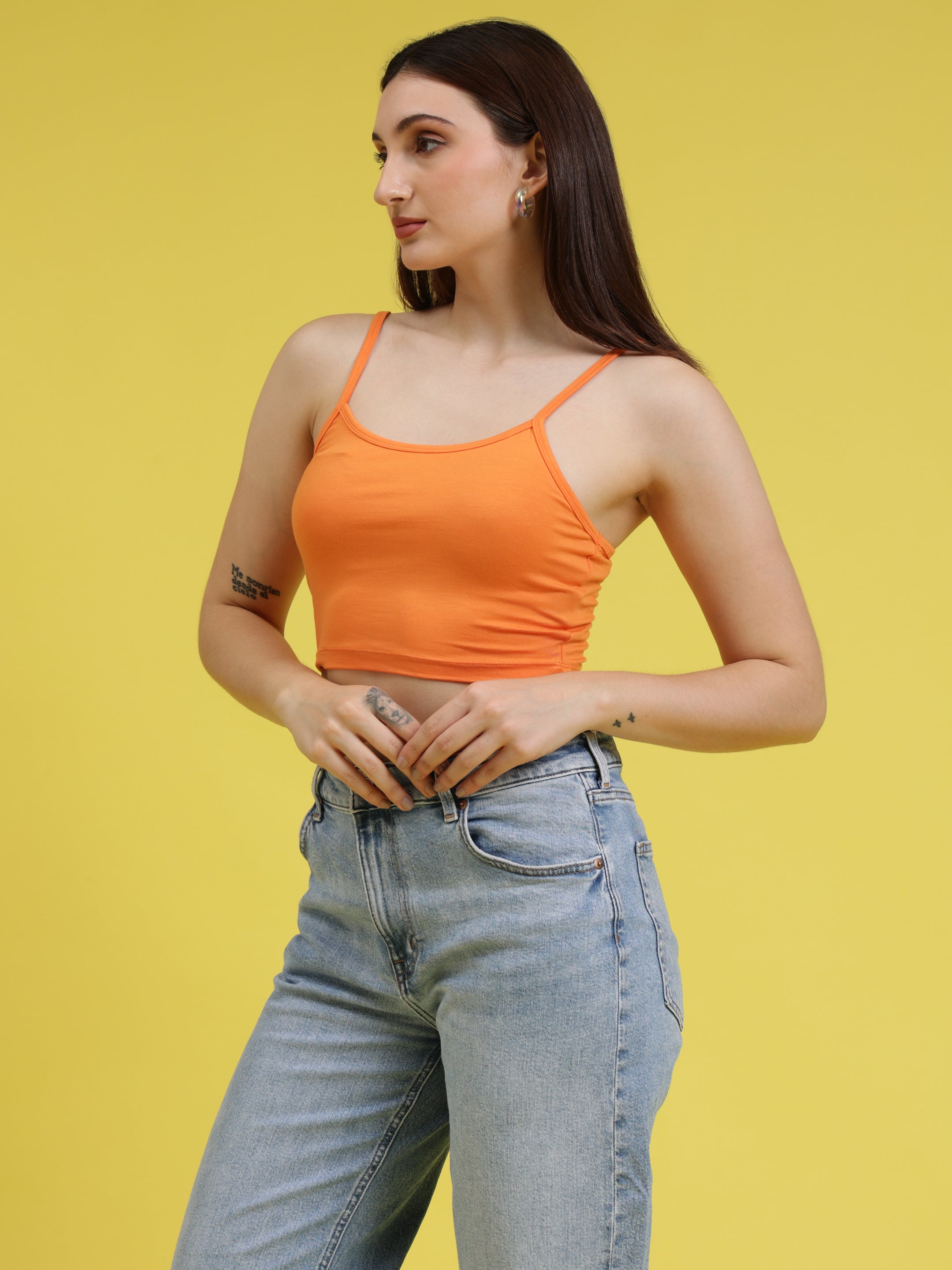 Noodle Strap Crop Top