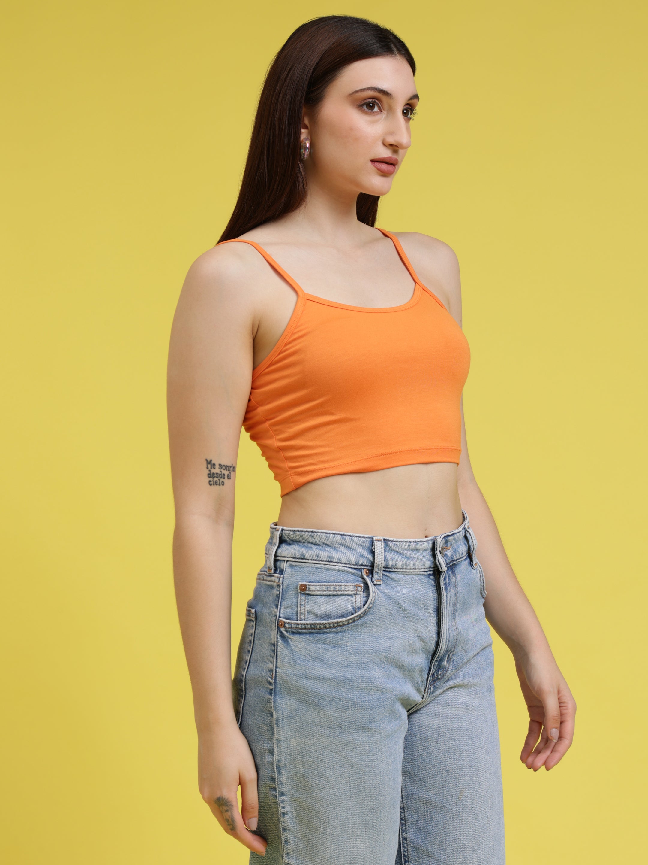 Noodle Strap Crop Top