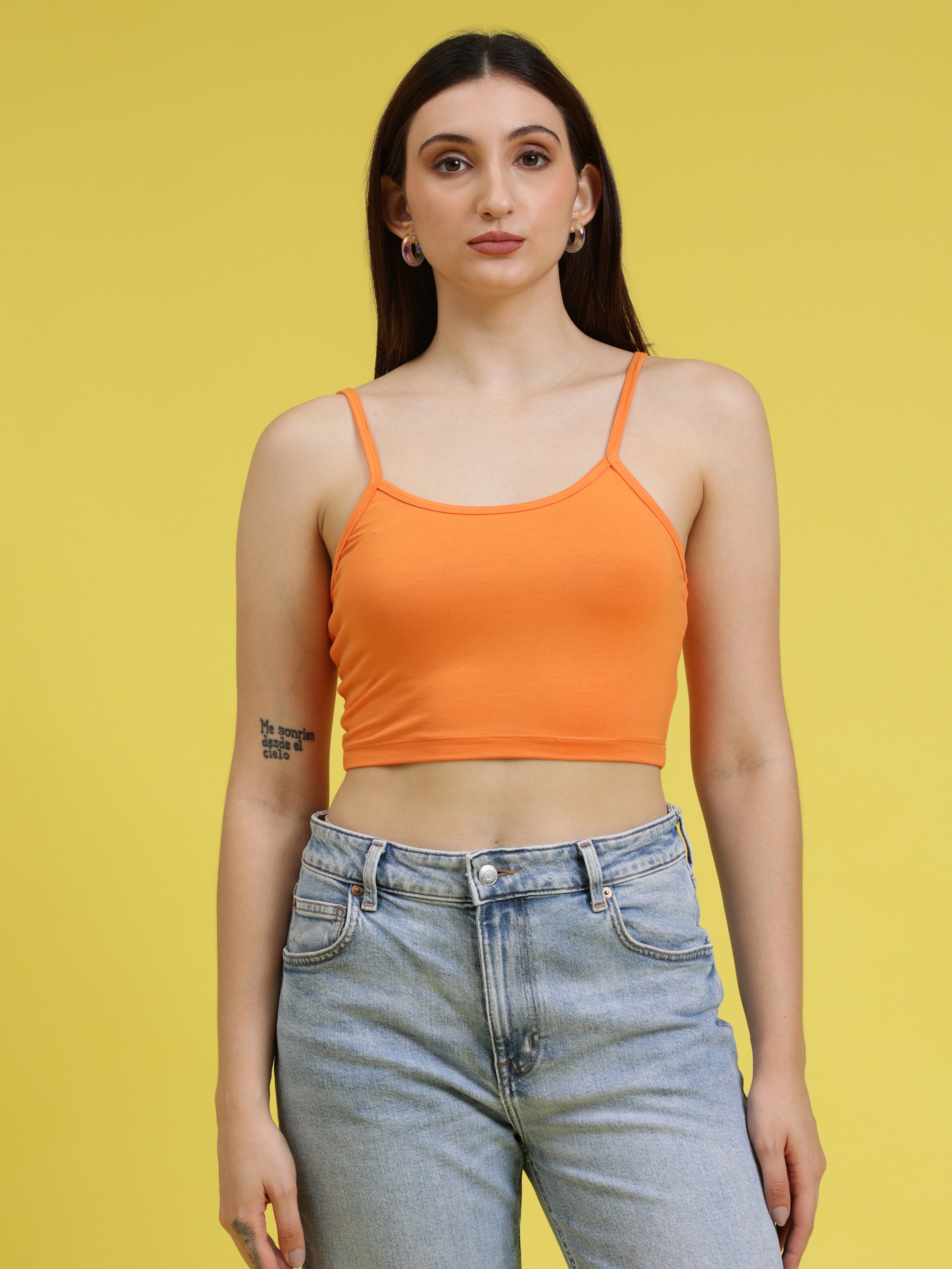 Noodle Strap Crop Top