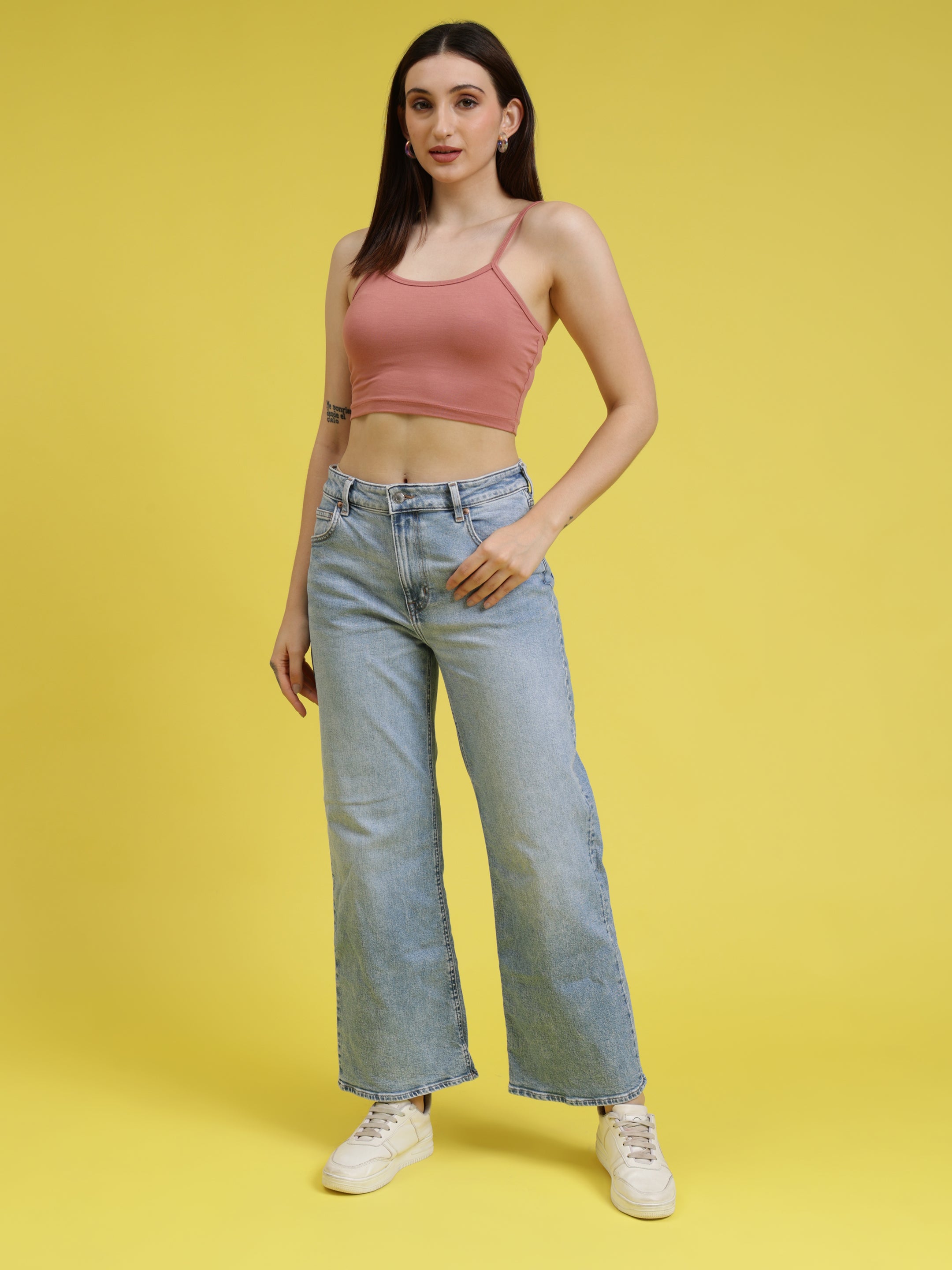 Noodle Strap Crop Top