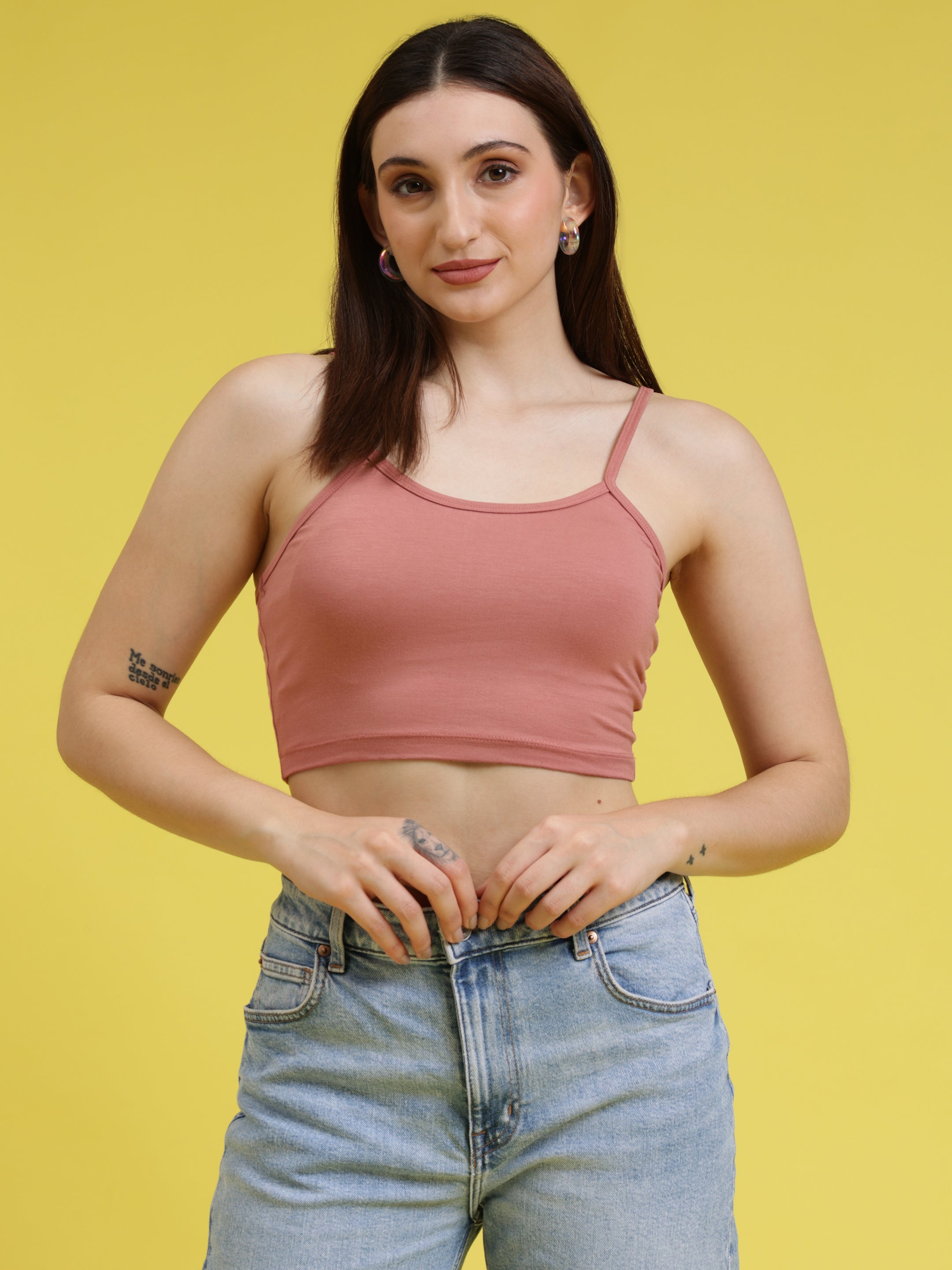 Noodle Strap Crop Top