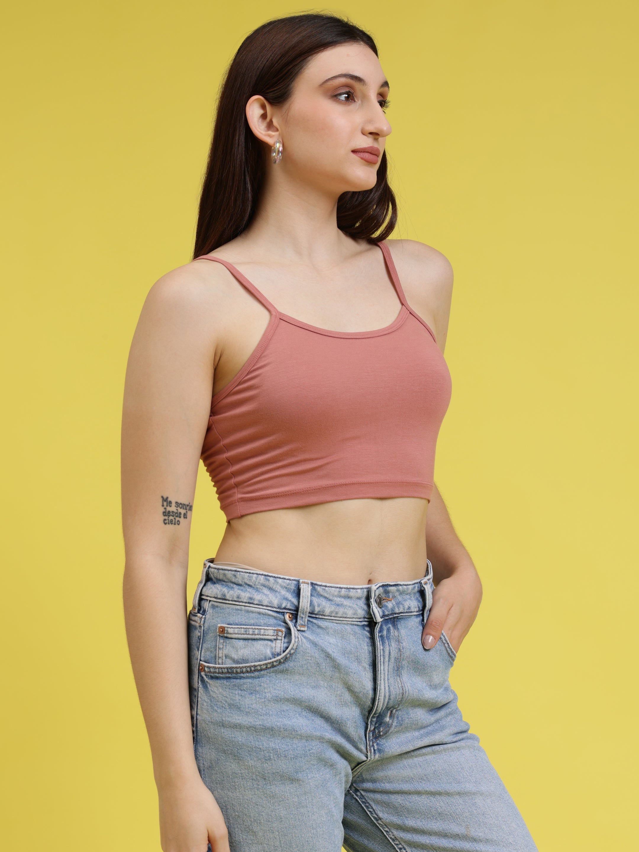 Noodle Strap Crop Top