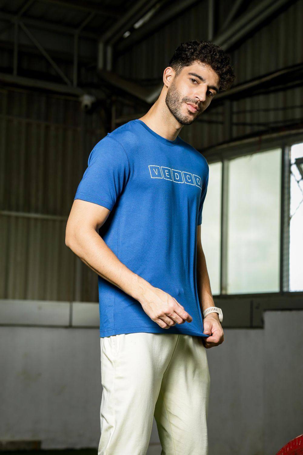 Vedco Bamboo Activewear Tee - Tide Blue