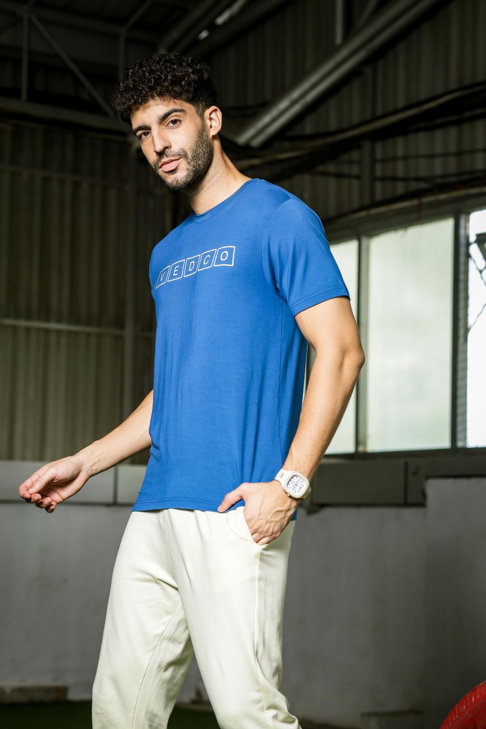 Vedco Bamboo Activewear Tee - Tide Blue