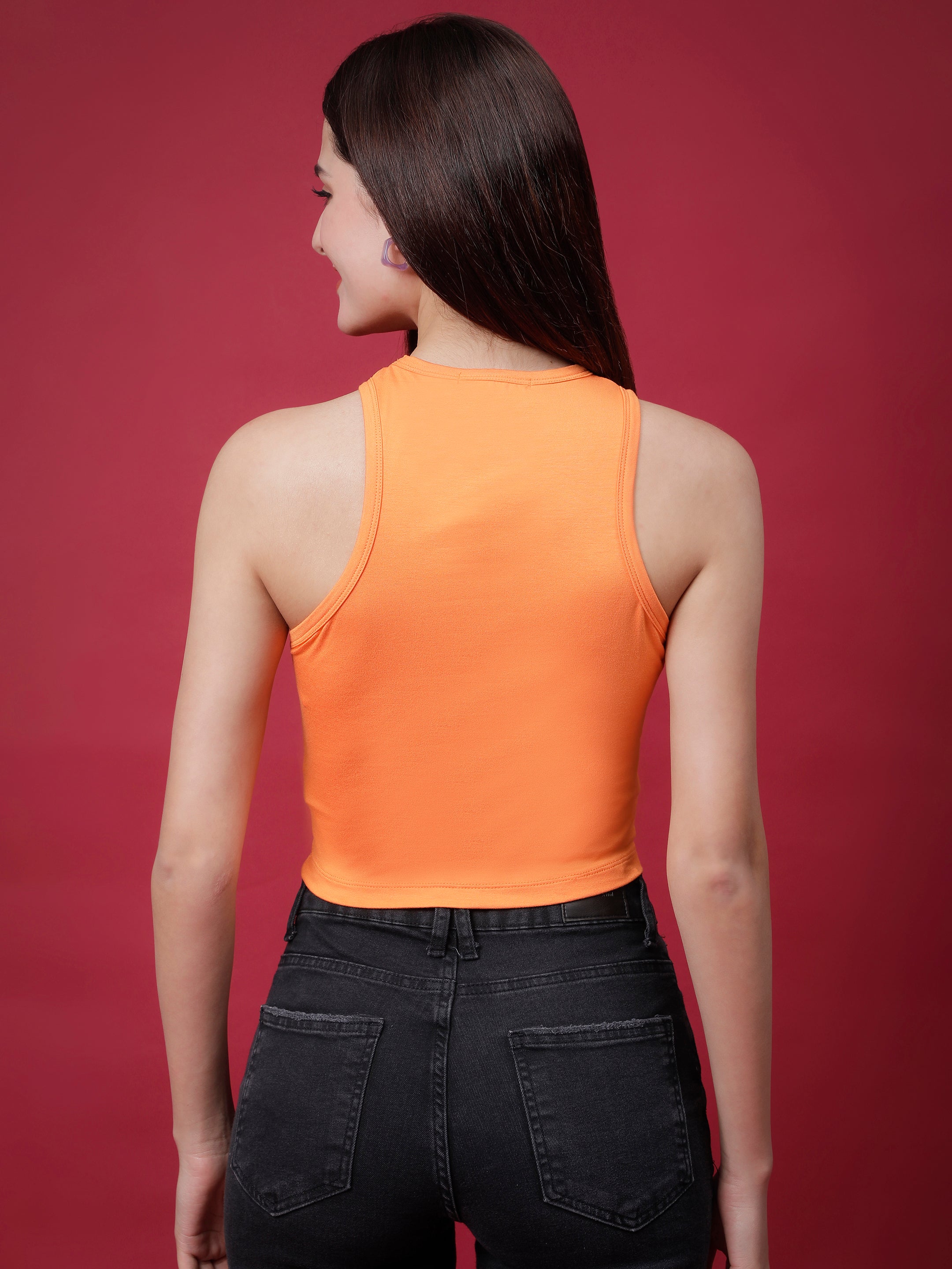 Aura Bamboo Racer Back Crop Top