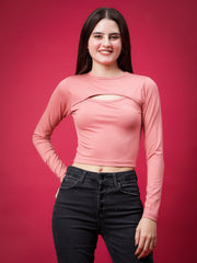 Serenity Bamboo Cut-Out Crop Top