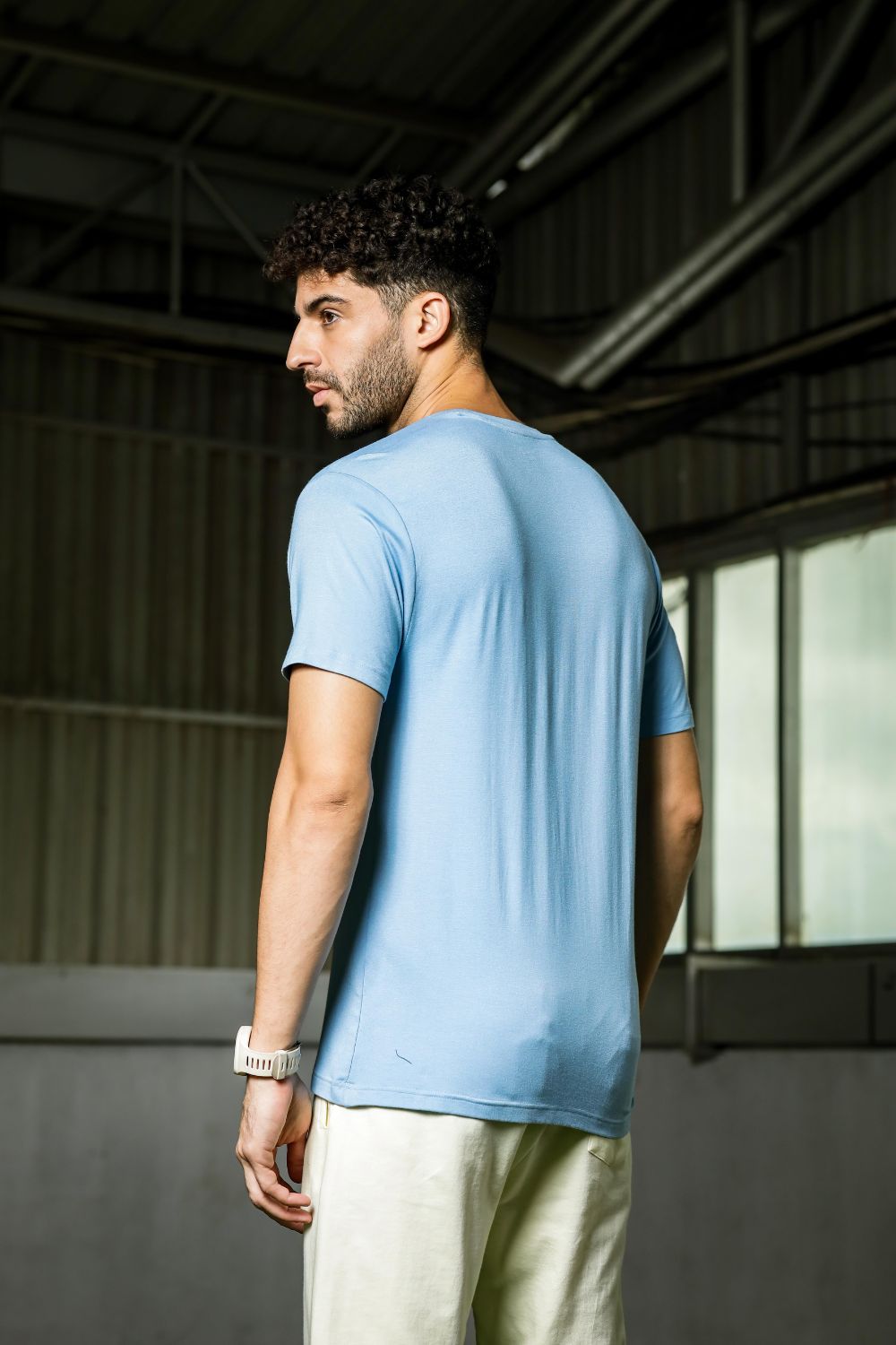 Vedco Bamboo Activewear Tee - Sky Blue