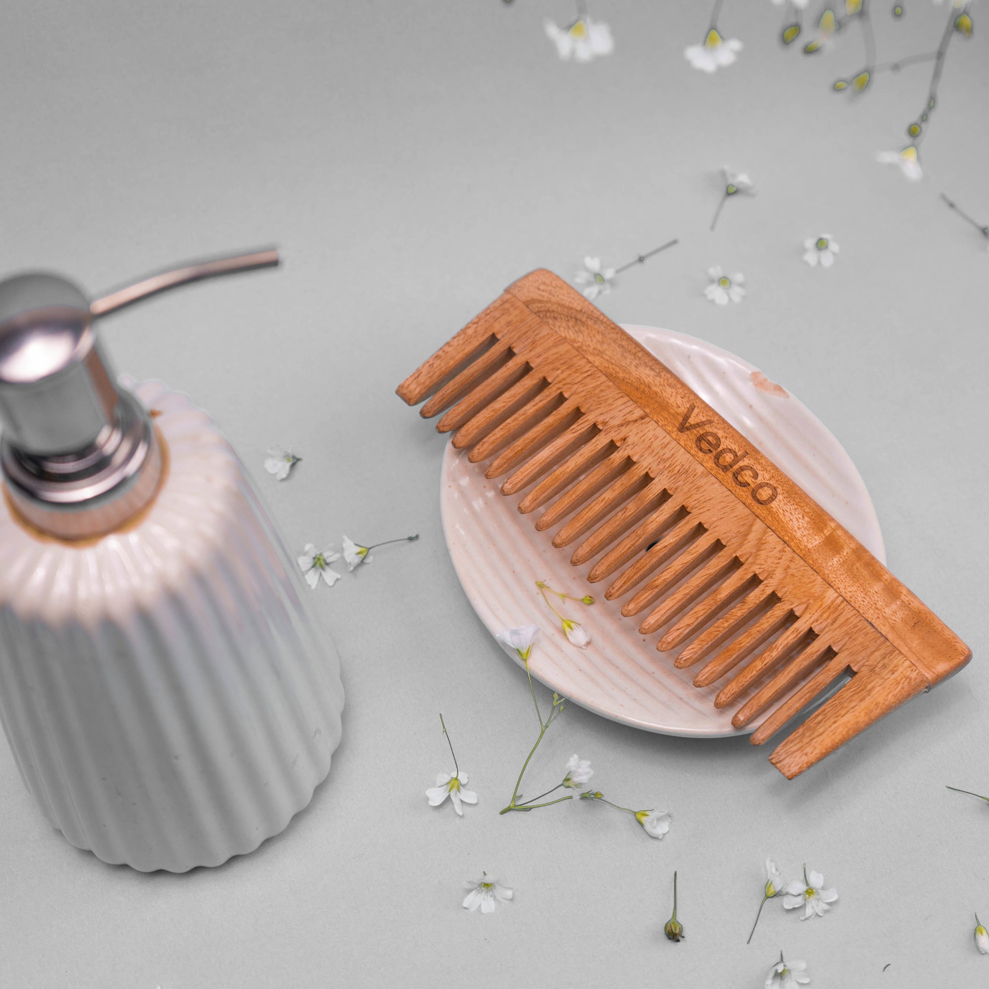 Vedco Wide Teeth Pure Neem Wood Comb