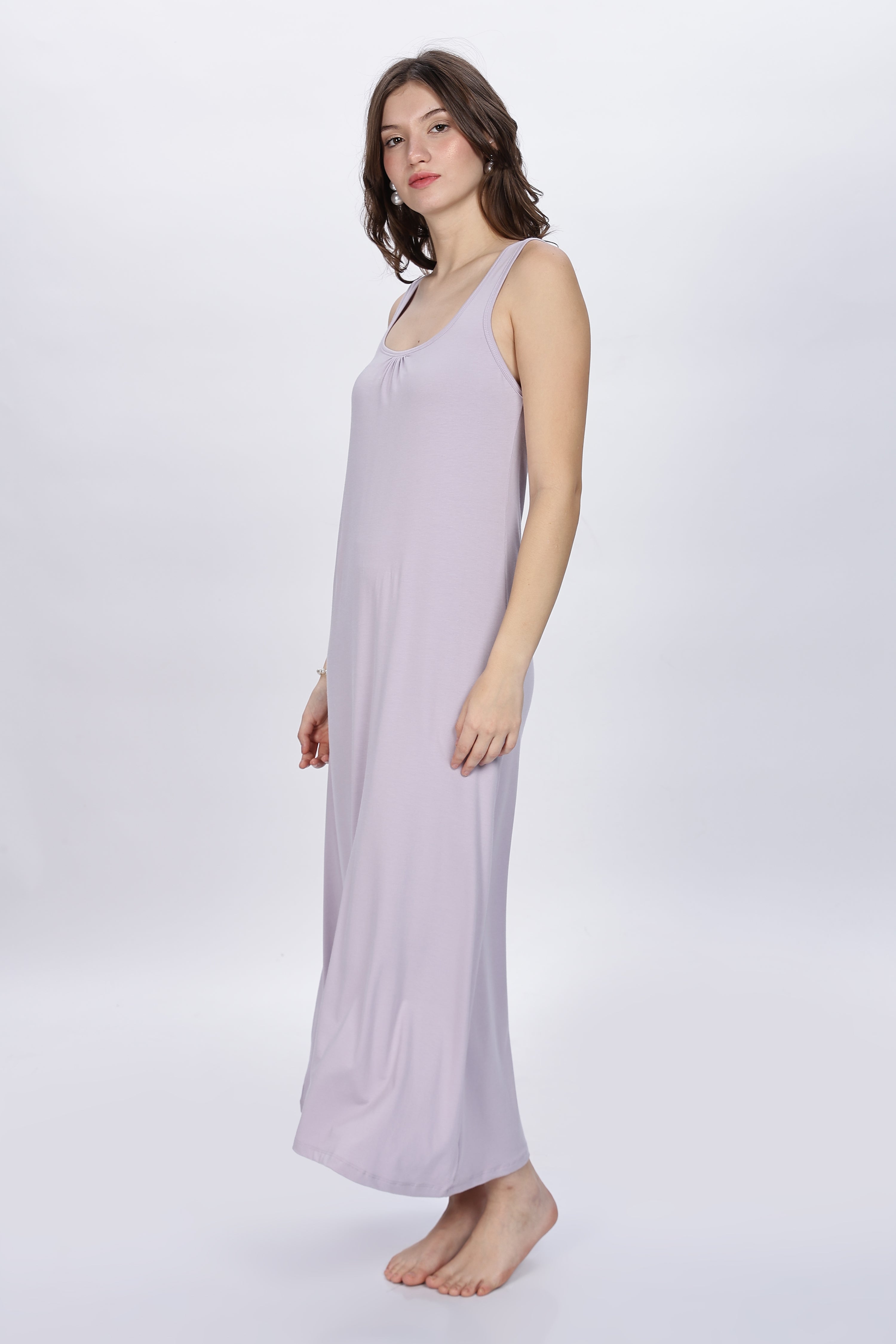 Bamboo Lavender Maxi Sleep Gown