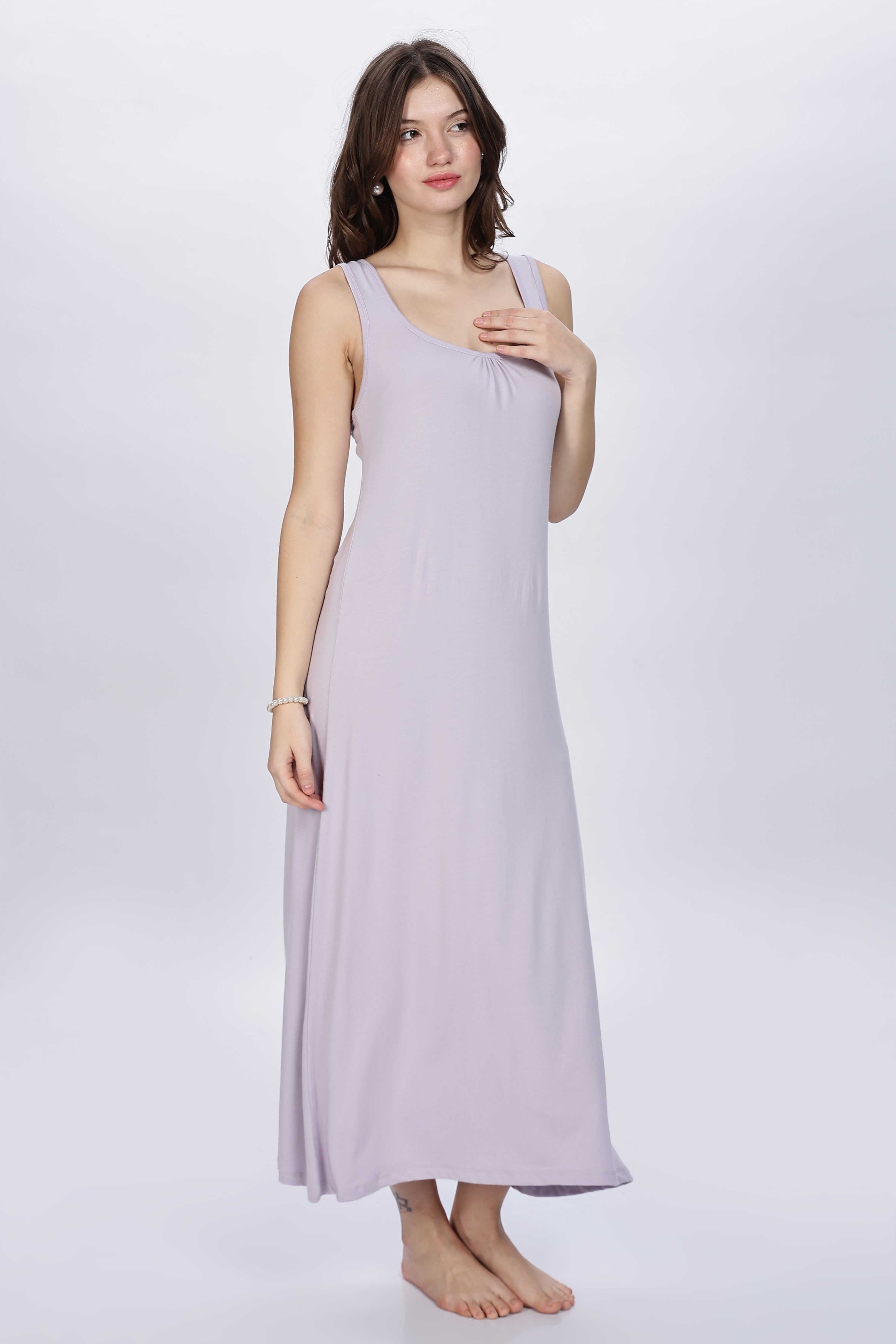 Bamboo Lavender Maxi Sleep Gown