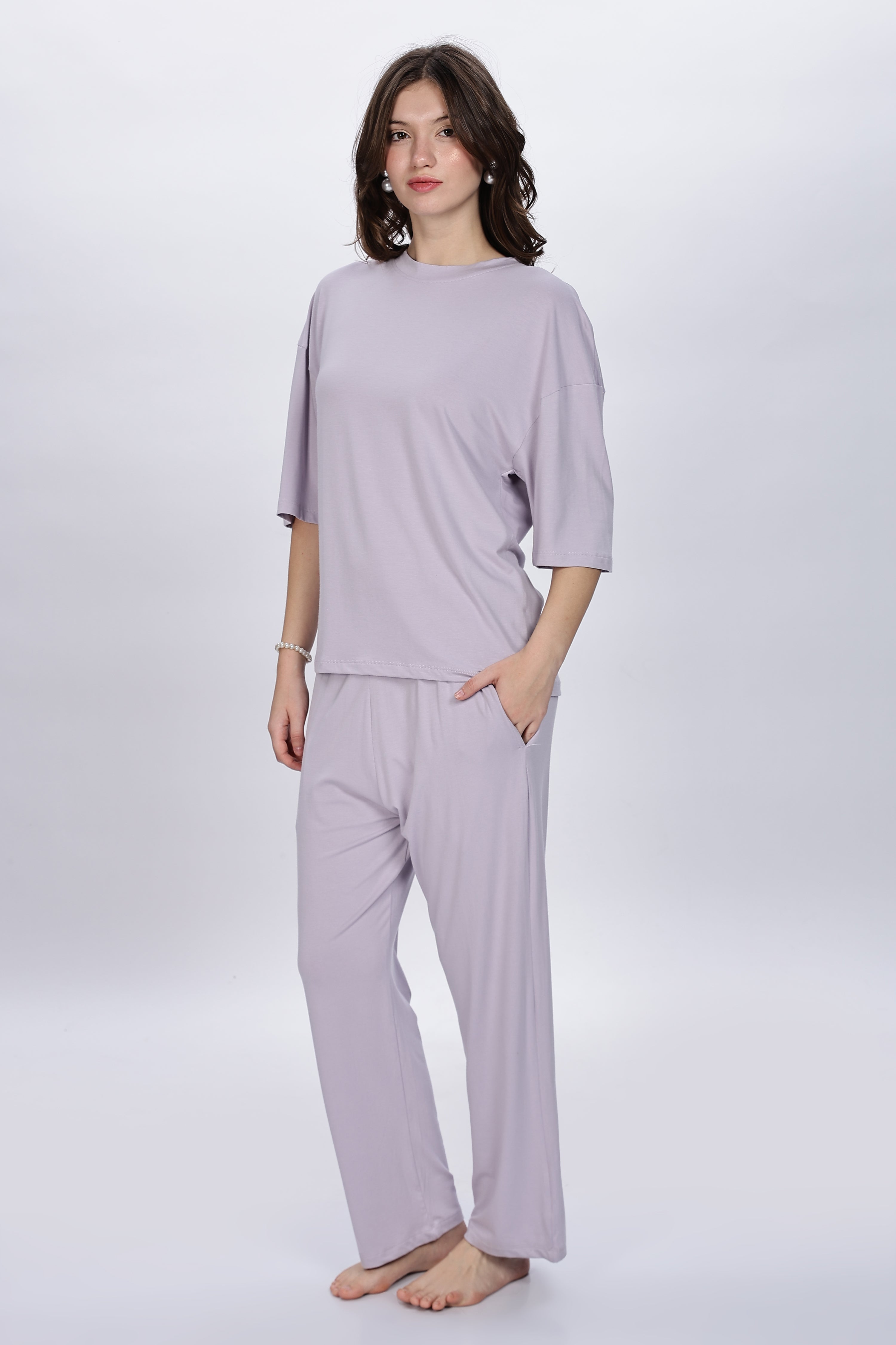 Bamboo Lavender Kimono Sleep Cord