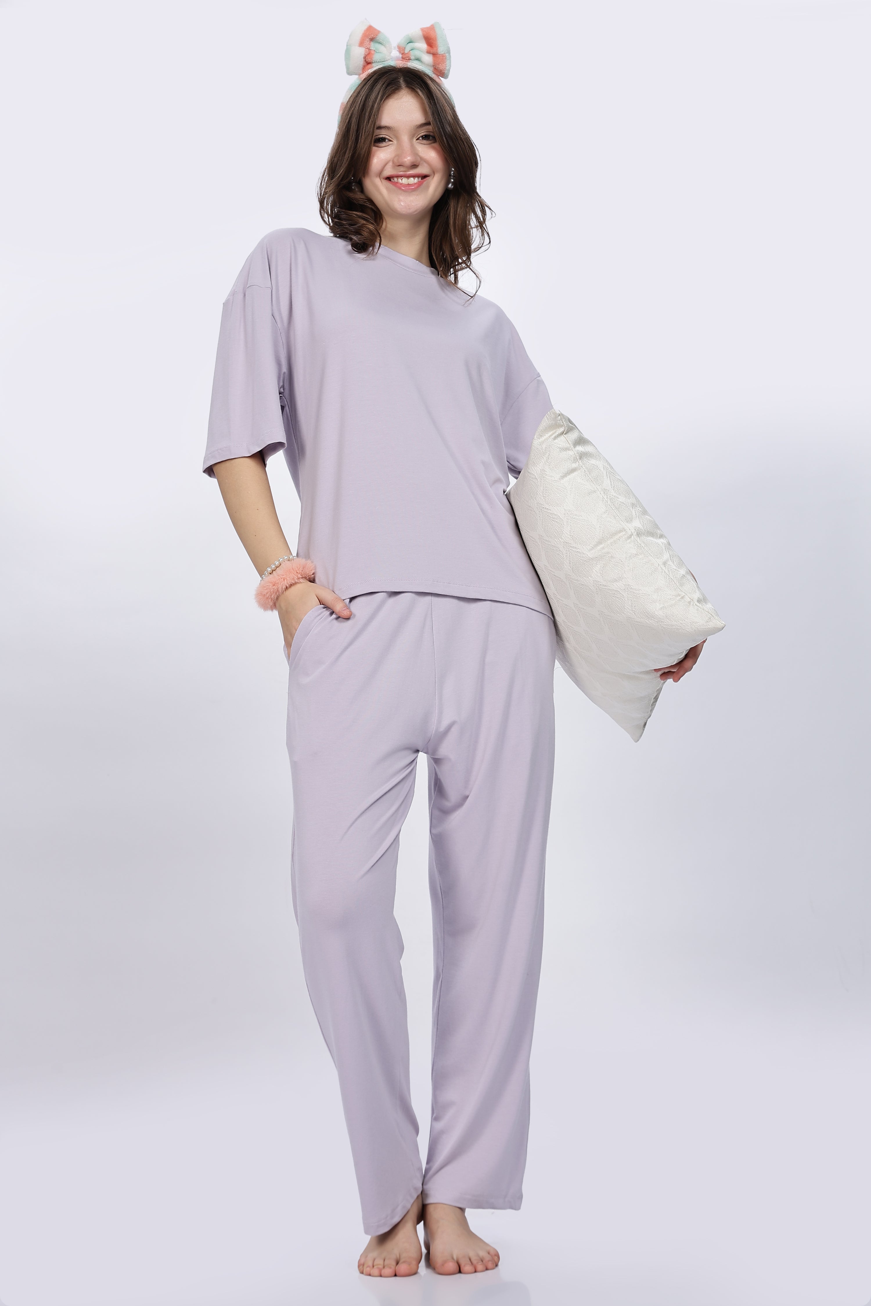 Bamboo Lavender Kimono Sleep Cord