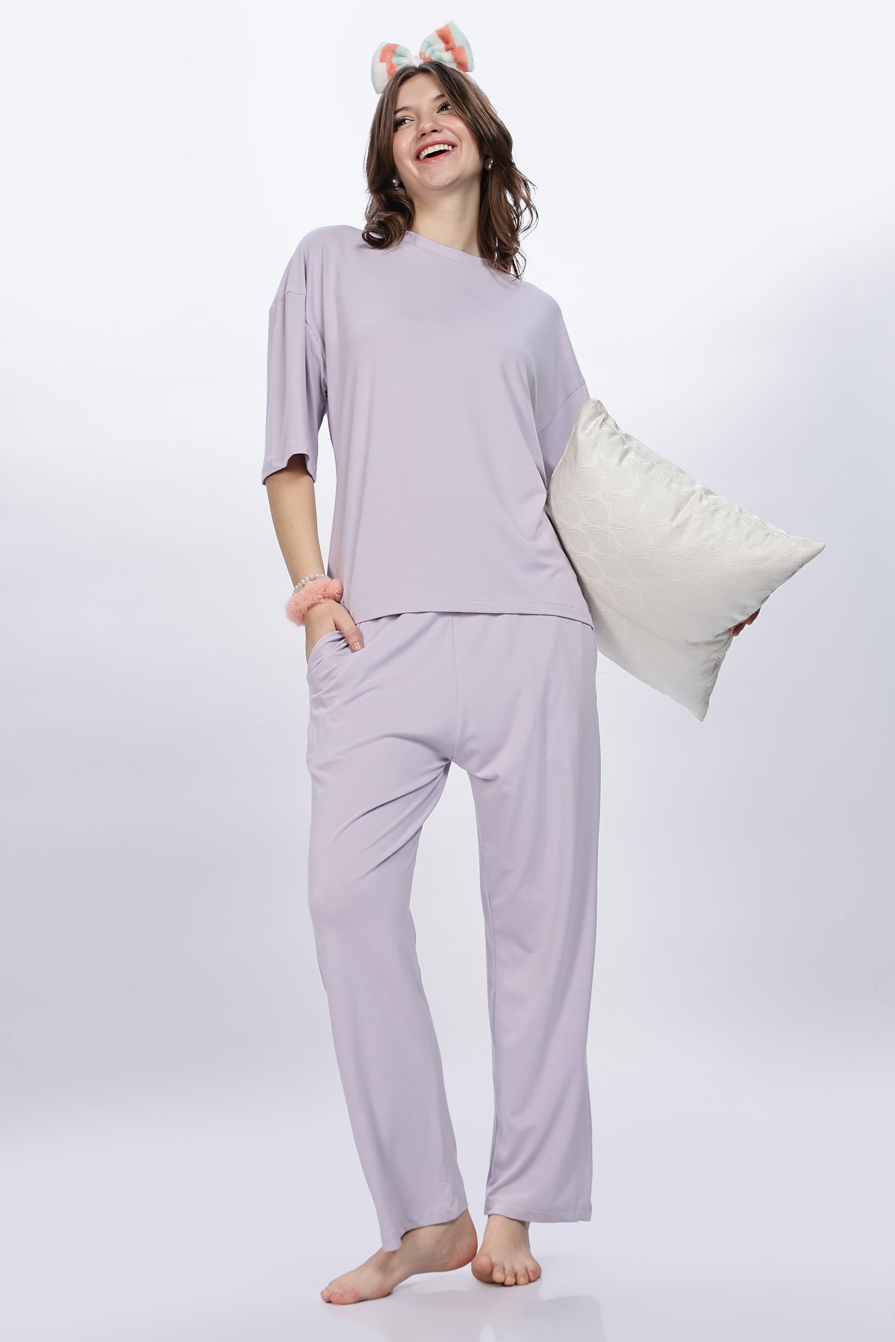 Bamboo Lavender Kimono Sleep Cord