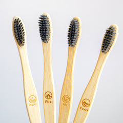 Vedco Bamboo Oral Care Duo (4 Brushes + 4 Tongue Cleaners)