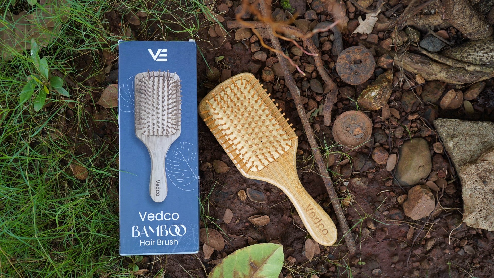 Vedco Wooden Paddle  Hair Brush